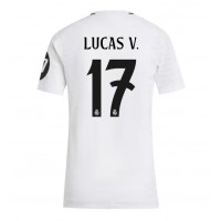 Fotballdrakt Dame Real Madrid Lucas Vazquez #17 Hjemmedrakt 2024-25 Kortermet